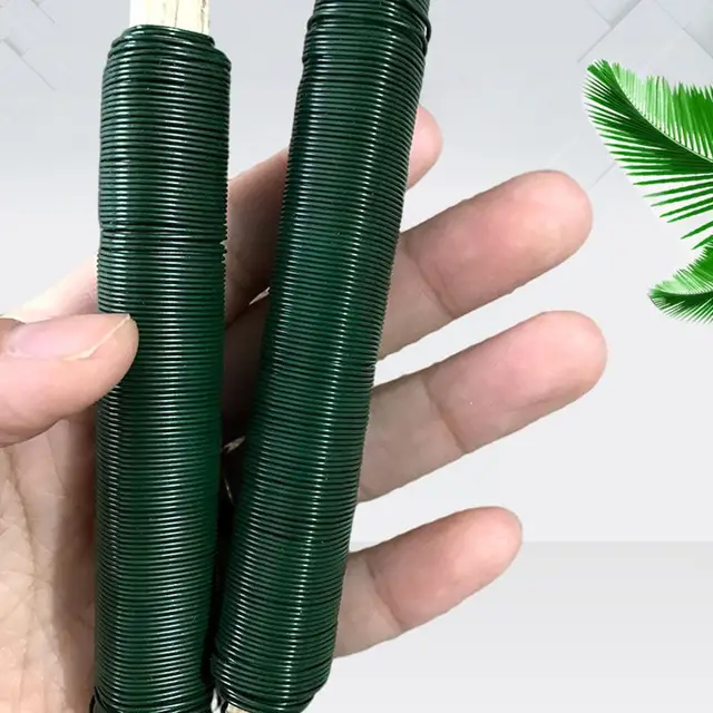 Kötőhuzal A Virágzáshoz Virág Elrendezéshosszú Huzal Szárához Való Hozzáférés Esküvői Otthoni Dekoráció Kertészszerszámok Üzem C A0K0 - Image 2