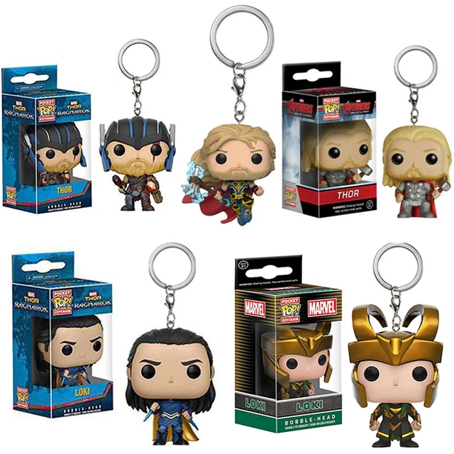 Nuovo portachiavi tascabile Funko POP Marvel Thor Loki portachiavi Funko Pop  Avengers Vinyl Action Figure Toy per portachiavi Pop con ciondolo -  AliExpress