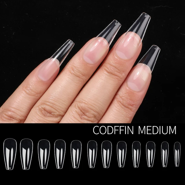 Faux ongles N64.Set Gel Capsule X pour pose américaine, presse  transparente, couverture complète, faux ongles, vernis gel UV, construction  rapide, N9M5, 60 pièces - AliExpress