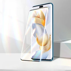 Premium 9H Tempered Glass 3D Curved Screen Protector with Anti - Blue Light Filter - Honor 90 Pro (Clear)