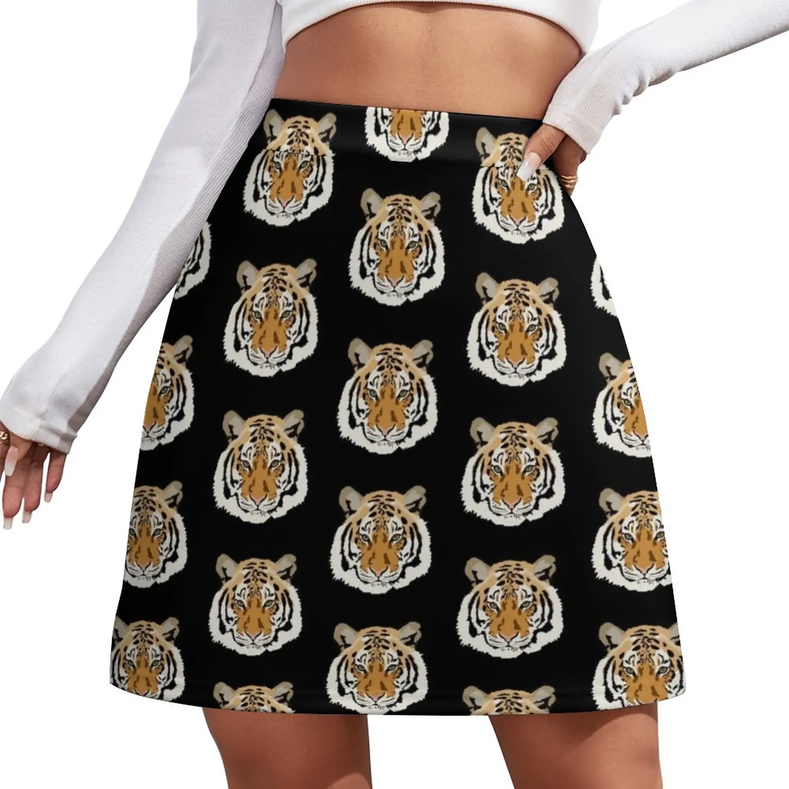 

Tiger Pattern Mini Skirt Skirt pants Clothing female korean style 90s aesthetic