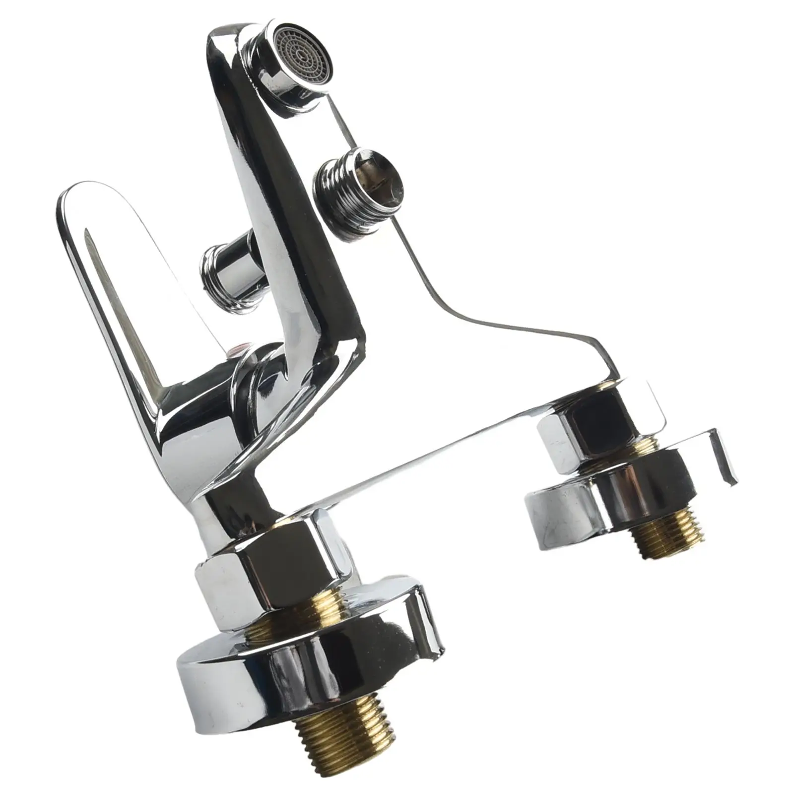 

Chrome Wall Mounted Faucets Dual Spout Mixer Tap for Bathtub Zinc Alloy Material Corrosion Resistance Easy Installation