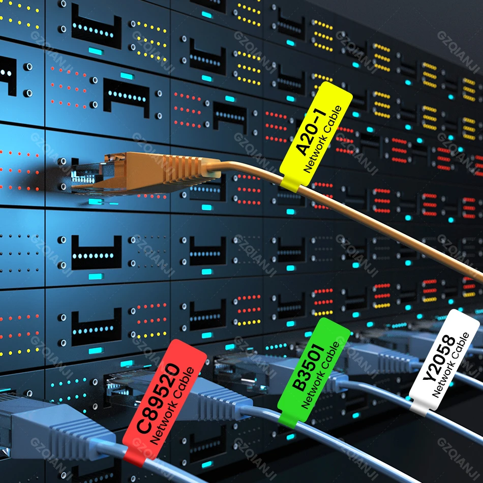 P15 Label Printer Label Tape Sticker P15 Portable Thermal Label Maker Printing Paper Waterprood Clear White Color Cable adhesive