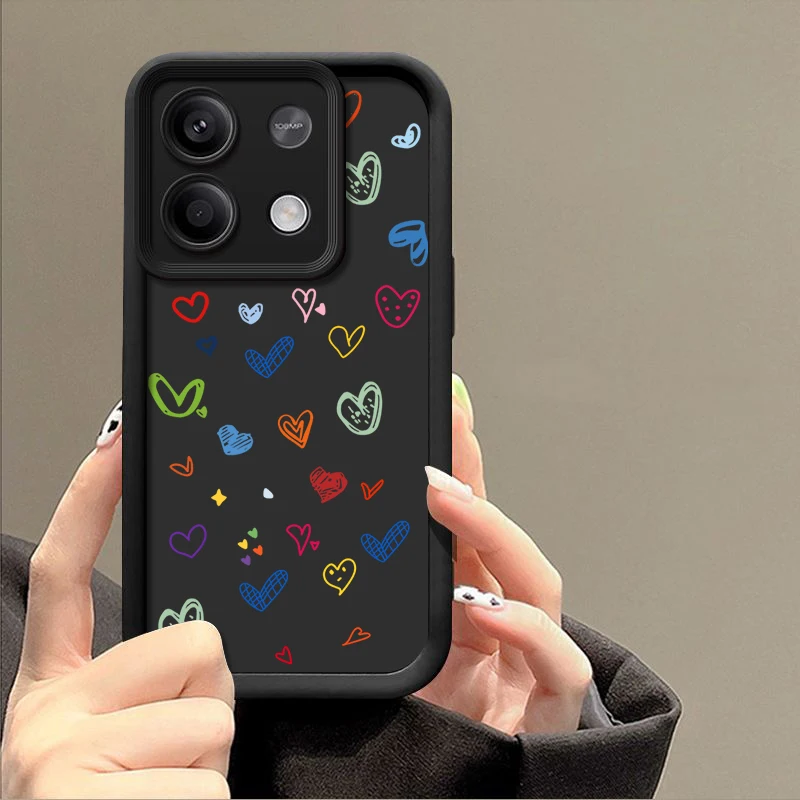 Charming Cartoon Love Heart Silicone Phone Case