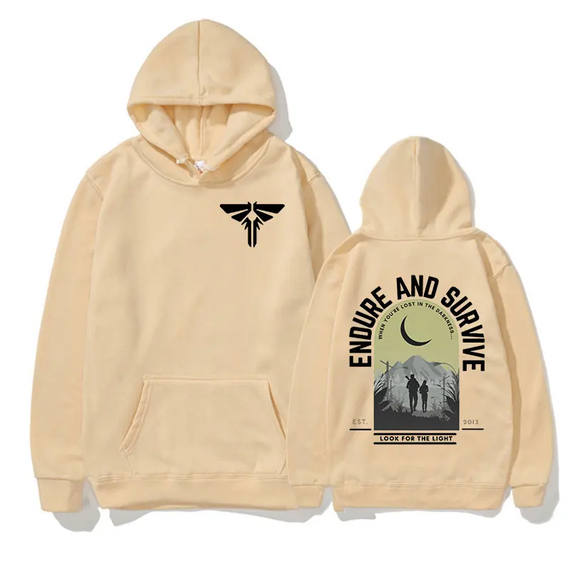 The Last of Us Mark Hoodie Men's Women Fashion Harajuku Vintage Pullover Sweatshirt Casual Clothing Long Sleeve Oversized Hooded