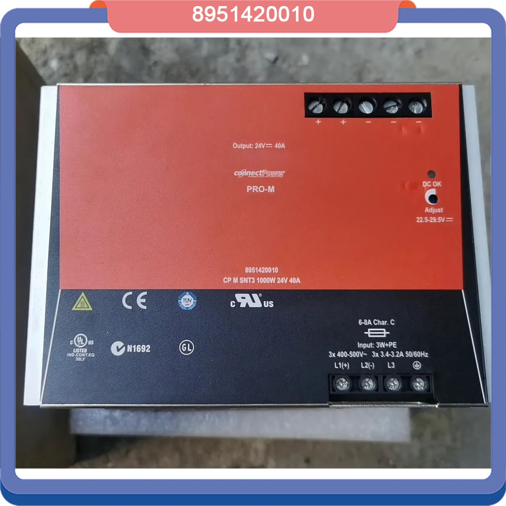 8951420010 For Weidmuller Switch Power Supply CP M SNT3 1000W 24V 40A 2 8951420010 For Weidmuller Switch Power Supply CP M SNT3 1000W 24V 40A
