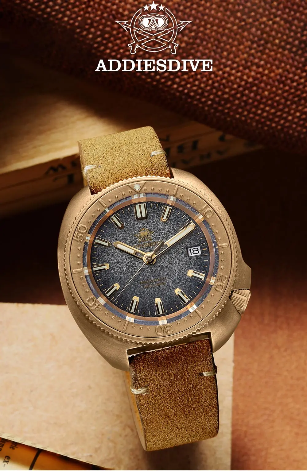 Reloj de Buceo Automático ADDIESDIVE AD2097 bronce