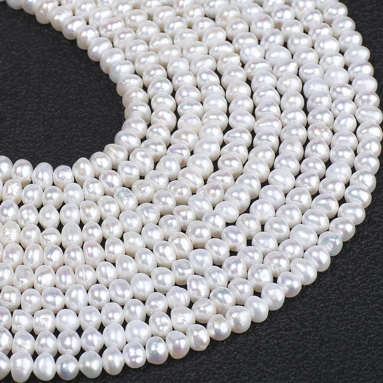 Elegant Natural White Freshwater Pearl Beads