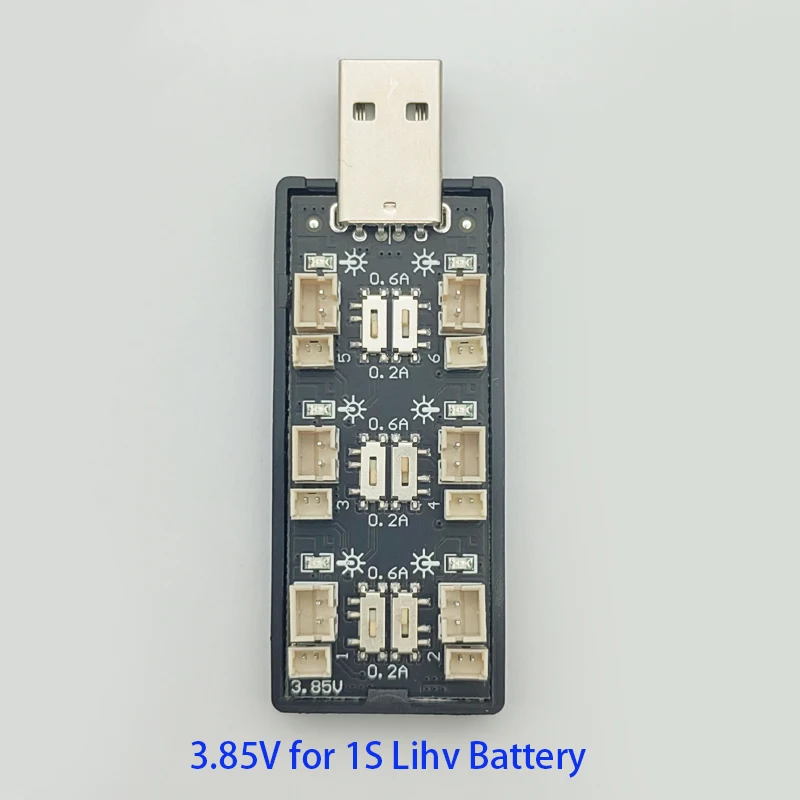 Chargeur Batterie Drone 1S 6CH LiPo/LiHV Carte Adaptateur