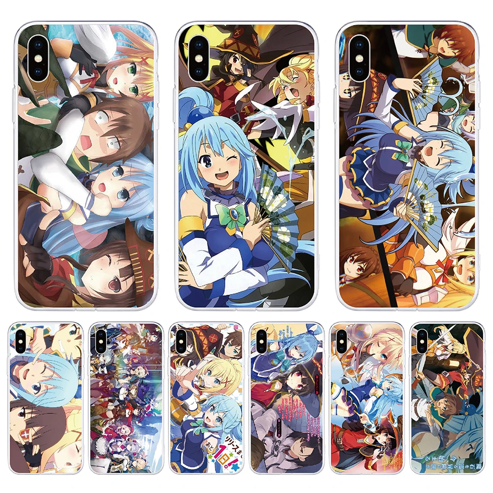 Case For Oneplus Nord 2 5G 200 CE N20 10 Pro 5G 7 Pro 6T 6 5T 5 3 Soft TPU Anime Kono Subarashii Sekai ni Shukufuku Phone Case