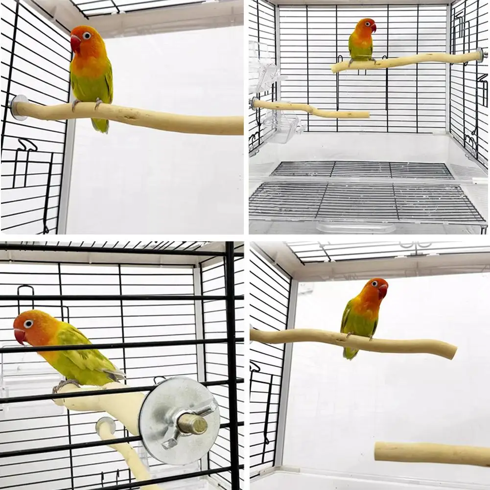 Natural Parrot Perch Bird Stand Tree Stick Paw Grinding Toys Standing Accessories Branches Climbing Bird Fork Birdcage V1X9 parrot toy bird toy bird perch stand