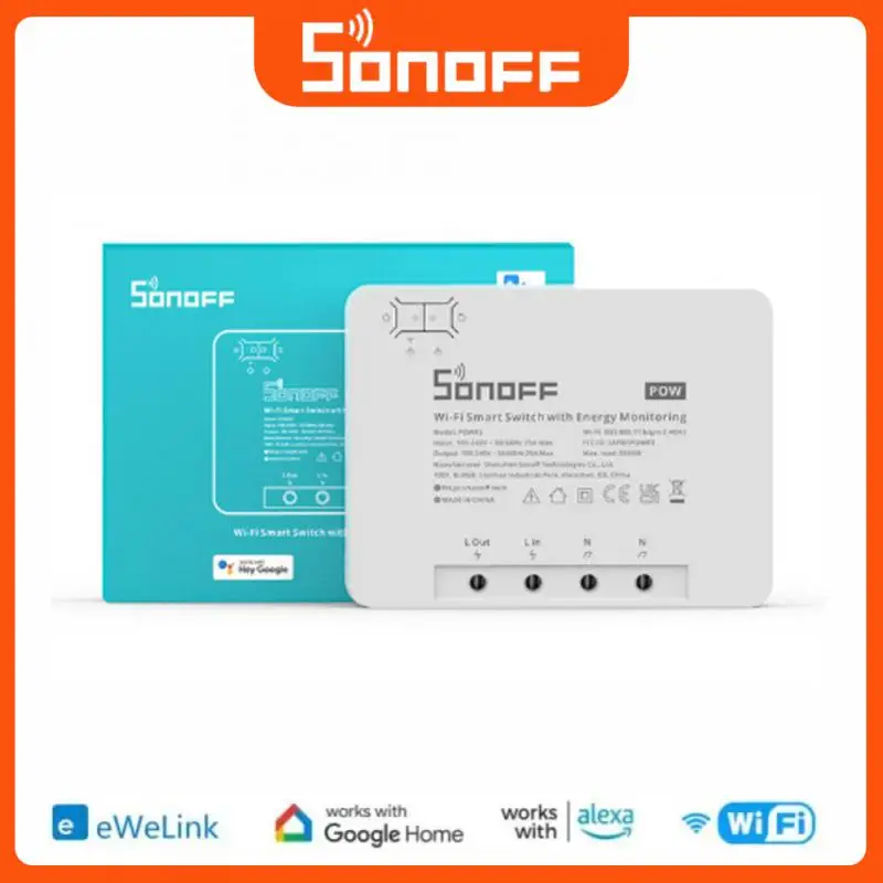 

Смарт-переключатель SONOFF POW R3, 25 А, с поддержкой Wi-Fi