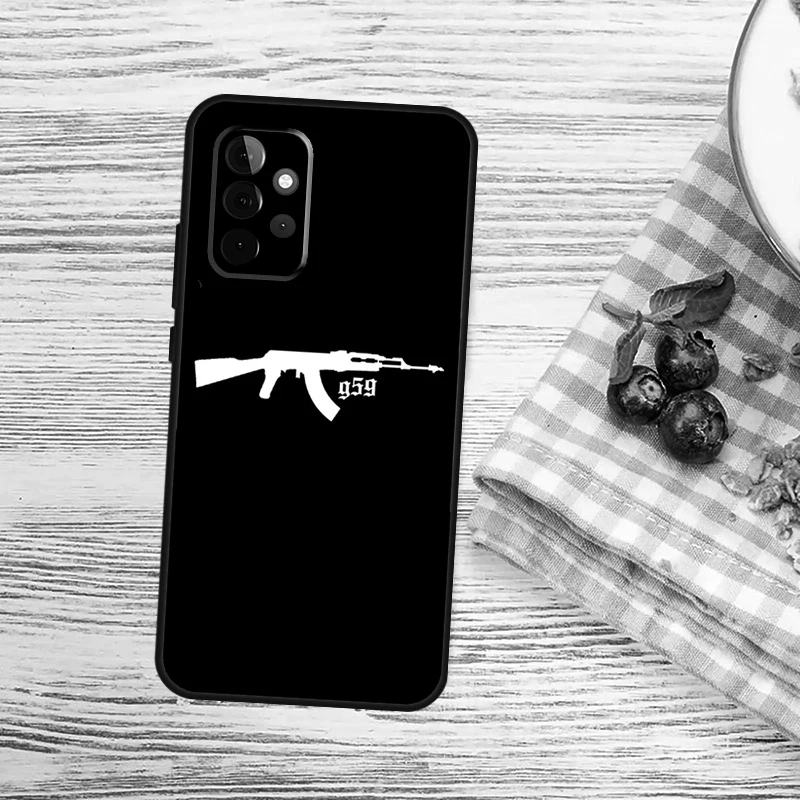 Tactical AK47 Handgun Gun Bullet Design Protective Phone Case Cover