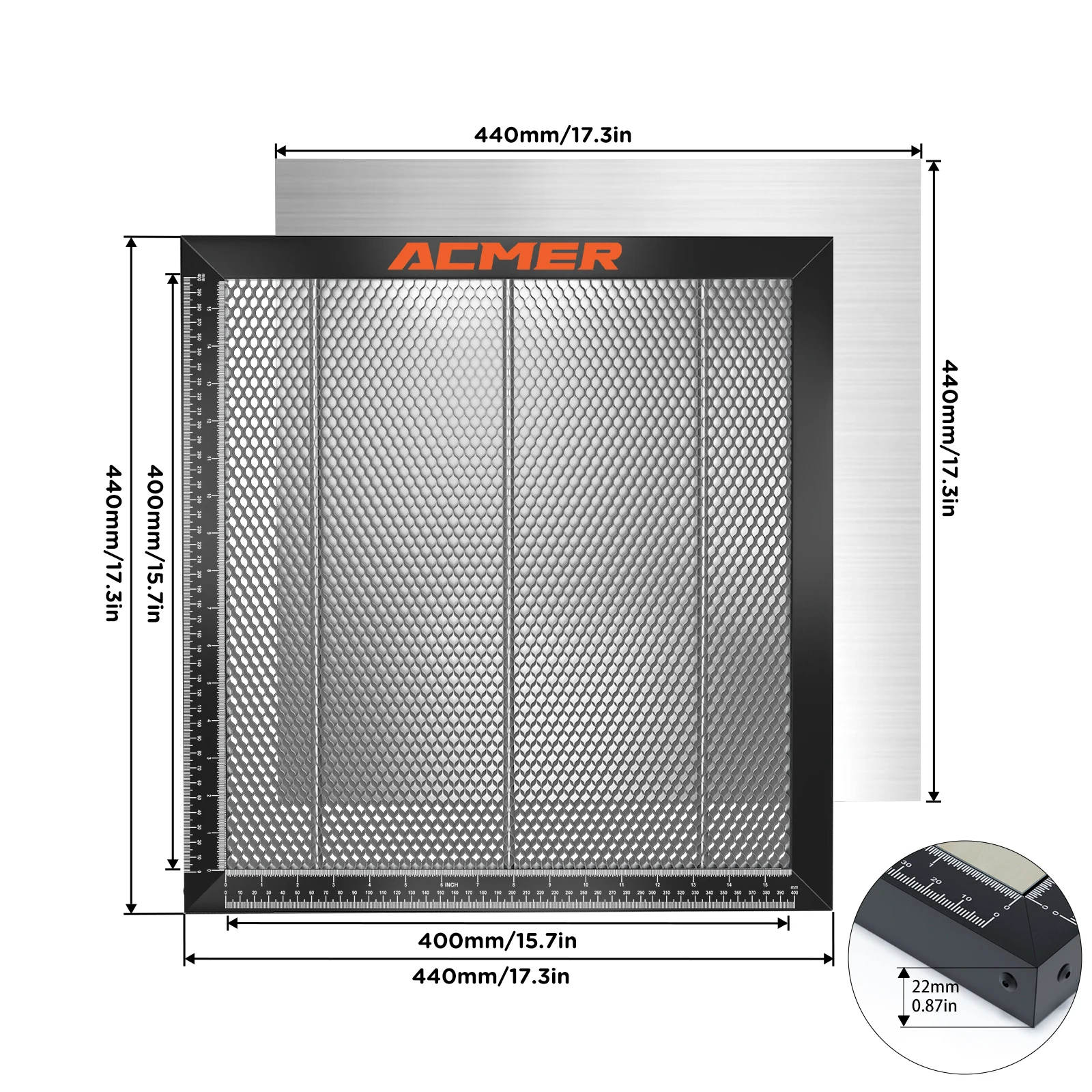 Sculpfun Honeycomb Panel, 200*300mm, Fast Heat Dissipation, Desktop  Protection, Visible Cutting Through, Quick Measurement 