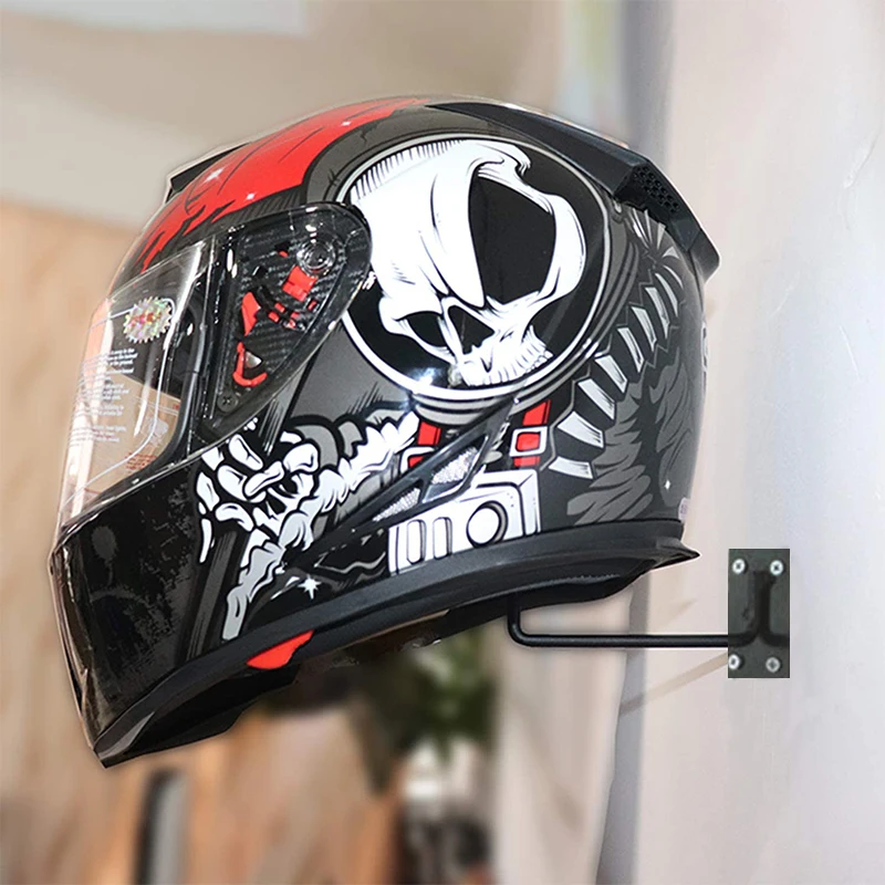Support Casque Moto Rotatif En Acier – Porte-casque Pour Casquettes, Casques De Rugby, Vélo – Fixation Sur Bureau Ou étagère