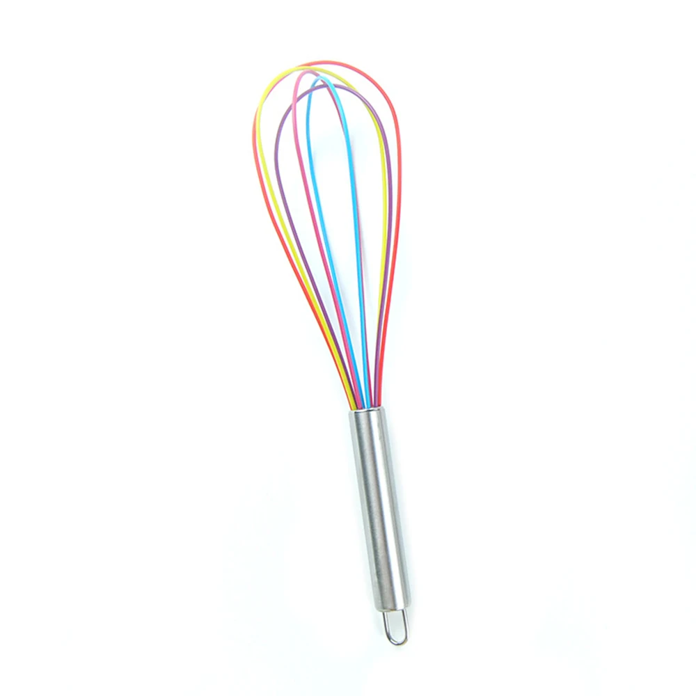 Silicone Whisk Versatile Cooking Utensil Ergonomic Design 10 Inch Durable