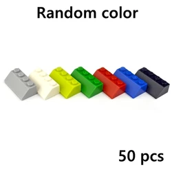 Creative Educational Building Block Roof Tile Slope - Thick Figure Assembly Toy Set (Random color 1x4)