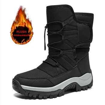 Men’s Waterproof Winter Snow Boots – Warm Non-Slip Ankle Boots 1