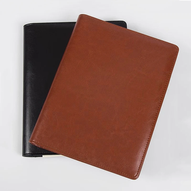 사무실용 비즈니스 회의 쓰기 패드, A5 파일 폴더, 다층 가죽 Padfolio 폴더, 문서 거치대 정리함