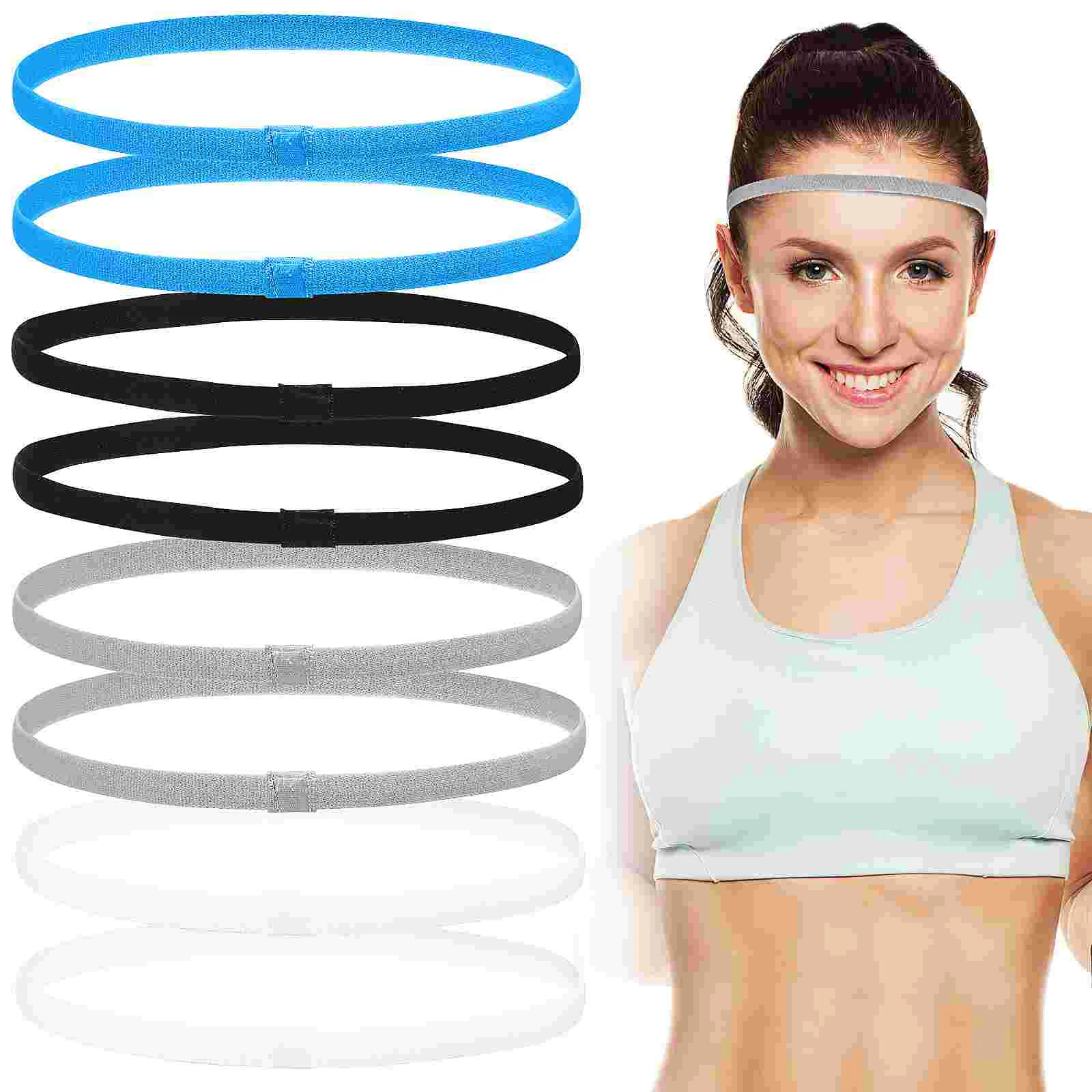 

8 Pcs Hair Band Set Headbands for Women Athletic Hairbands Non Slip Thin Non-slip Elastic