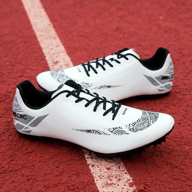 New Stylish Men High Jump Sprint Spikes Shoes Professional Womens Track & Field Short Running Race Sneakers Teenager Long Jump