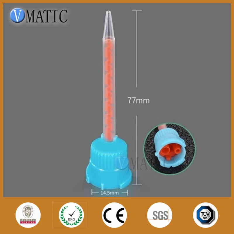 Factory Sell MB3.2-16S 10:1 Ratio Pointed Flat Head Mixing Tube Nozzle Mixture Overhead Mixers Static Mixer