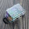 Mini Desk Organizer Trolley Case Shape Paper Clip Storage Box Holder Tiny Transparent Plastic Trunk Ornaments Office School 1