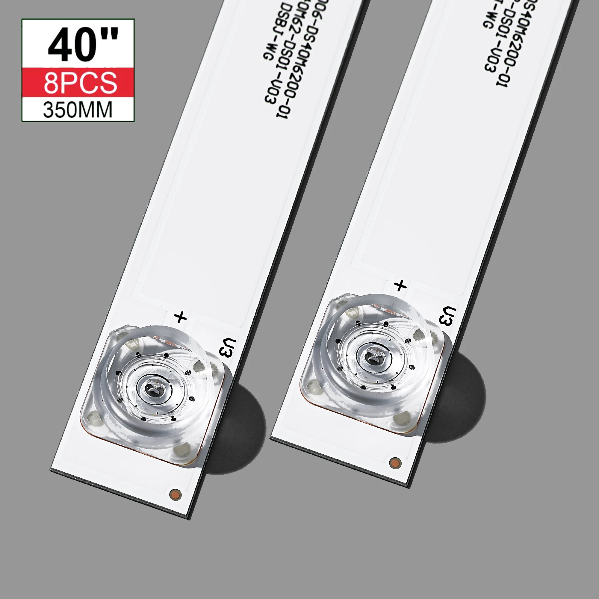 Tira retroiluminao LED tira 3 para B40C61 202006-ds40m6200-01 DS40M62-DS01-V02 v03 DSBJ-WG b40c61 40x 3v/LED