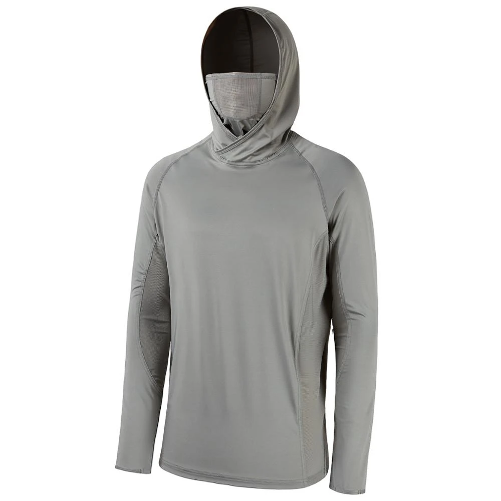 Bassdash UPF 50+ Men’s Long Sleeve Fishing Shirt with Mask UV Neck Hoodie