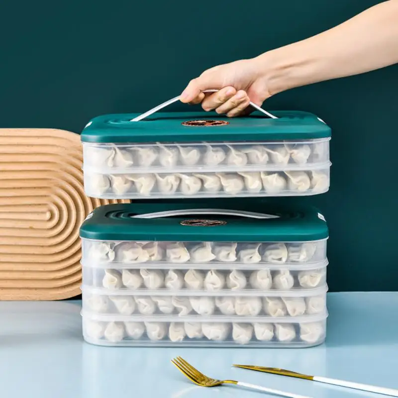 Special Dumpling Storage Box Refrigerator Storage Box Household Dumpling Quick Freezing Chaos Fresh-keeping Freezing Box 3