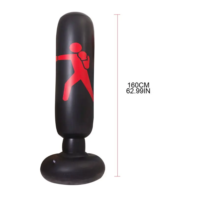 Fitness Inflatable Punching Bag Stress Punch Tower Fight Exercise Speed Stand Power Boxing Target Bag for Teens Adults