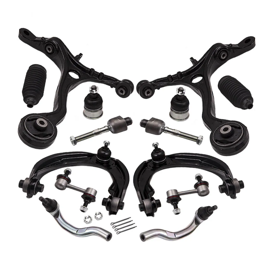 14x Suspension Front Control Arms Ball Joints Sway Bar For Honda Accord
