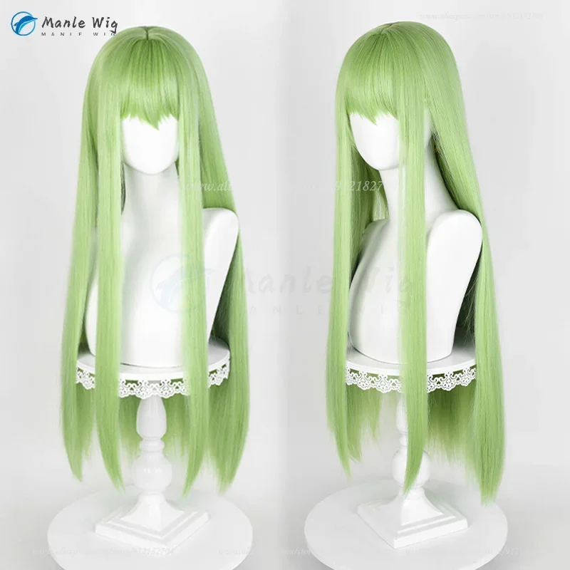 

Anime FGO Enkidu Cosplay Wig 80cm Long Green Straight C.C. Cosplay Wigs Heat Resistant Synthetic Hair Women Wigs + Wig Cap