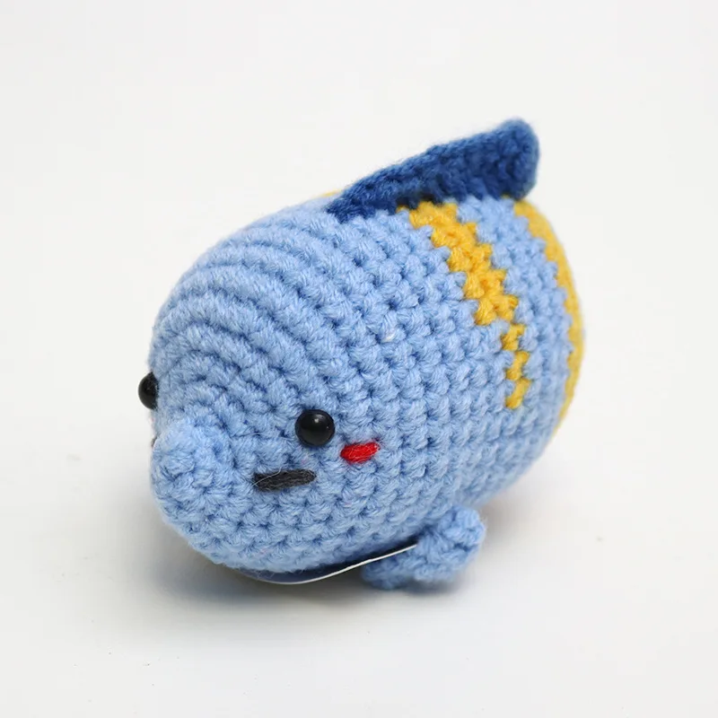 Kreative gehäkelte Tierpuppe, niedliche emotionale Unterstützung, Strickpuppe, Freunde, Geschenk – Detail 3