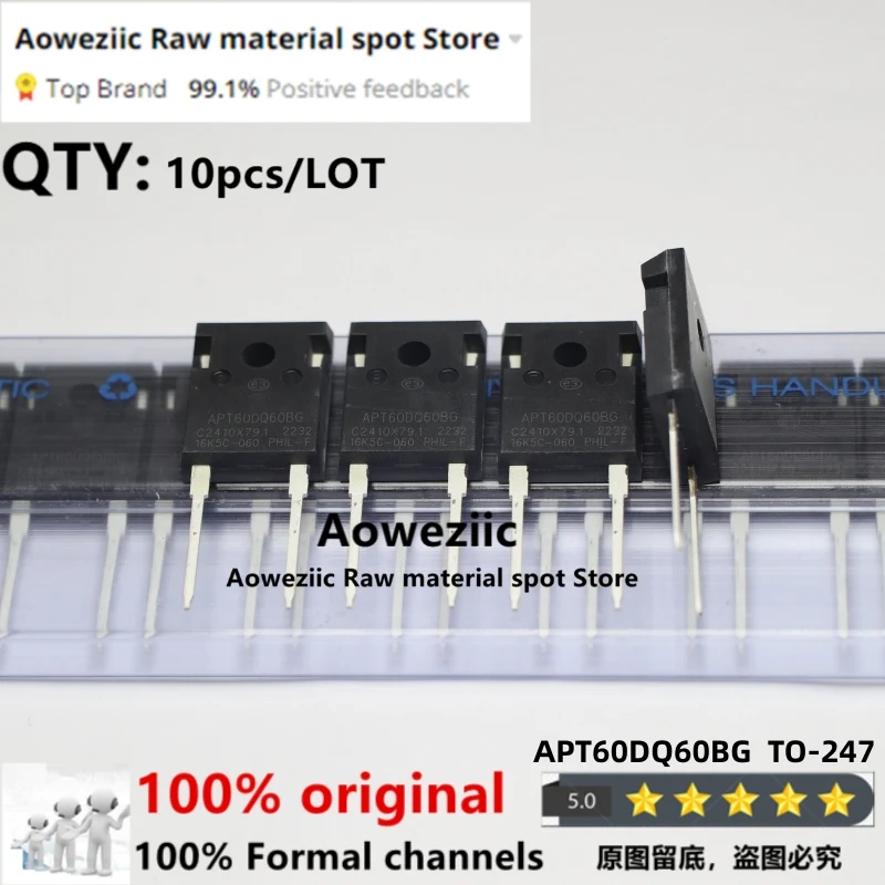 

Aoweziic 2021 + 100 новый импортный оригинальный APT60DQ60BG APT60DQ60 APT60DQ120BG APT60DQ120 TO-247 Диод Быстрого Восстановления 60A 600В 1200в