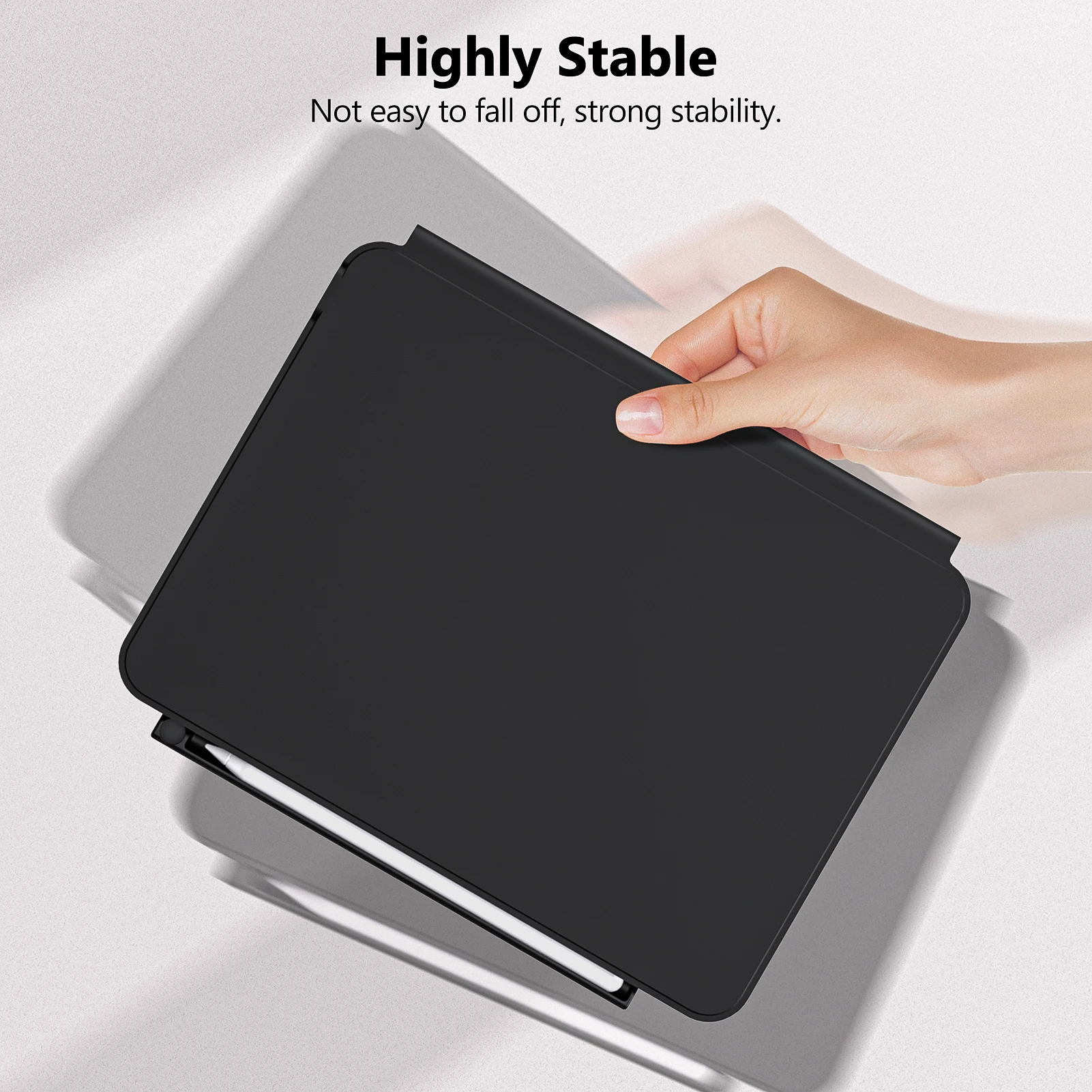 Goojodoq-folio Teclado Mágico Inteligente para Apple Porta-lápis Magnético 2 - Imagem 3