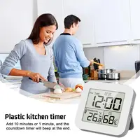 Waterproof Digital Bathroom Clock Shower Timer With Alarm Clocks For Cooking Shower Makeup Timer Function New Backlight Clocks 1