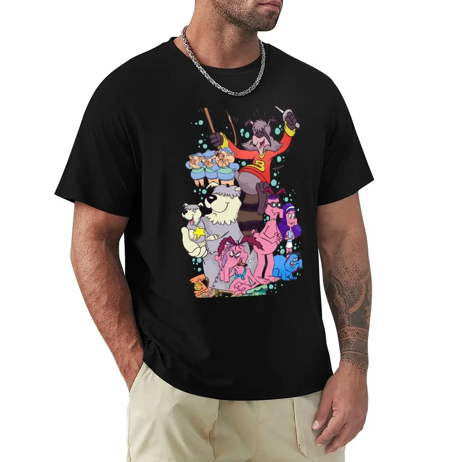 

The Raccoons Crew T-Shirt quick drying Aesthetic clothing men graphic t shirts