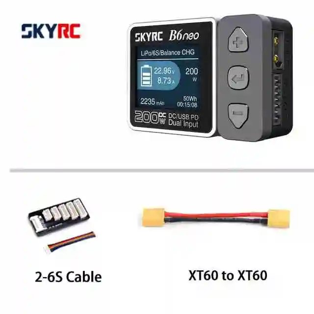 SKYRC B6NEO バッテリー充電器　新品　送料込 SKYRC B6neo スマート充電器 DC 200W PD 80W LiPo バッテリー