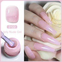 Clou Beaute Transparent French Gel Polish Translucent Nude Pink Red Jelly Glass Milky White Varnish Rainbow Color Nail Art 2
