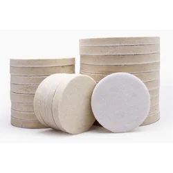 1 peça Metal Superfície Polimento Roda Pads, Acabamento Espelho para Moedor, Comprimido Lã Feltro Discos