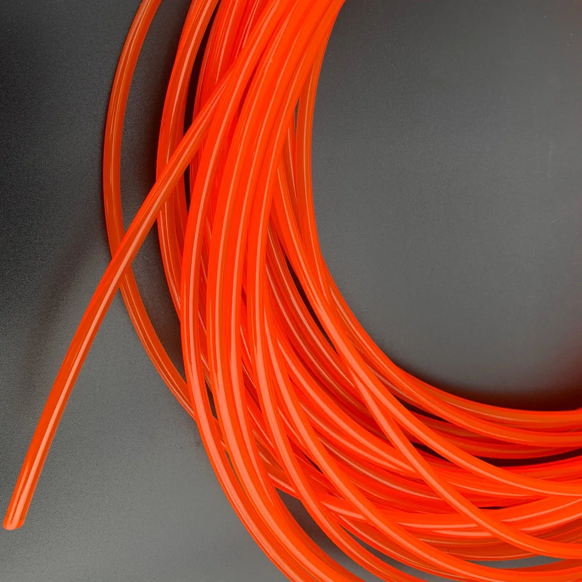 Orange Polyurethane Conveyor Belts PU Round Drive Belt Meltable Cord Diameter 2mm-15mm 1 Meter