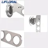 2pcs 5 Holdes Stainless Steel Creative Rotatable Wall-mounted Clothes Hanger Storage Rack Home Closet Foldable Clothes Hanger 5