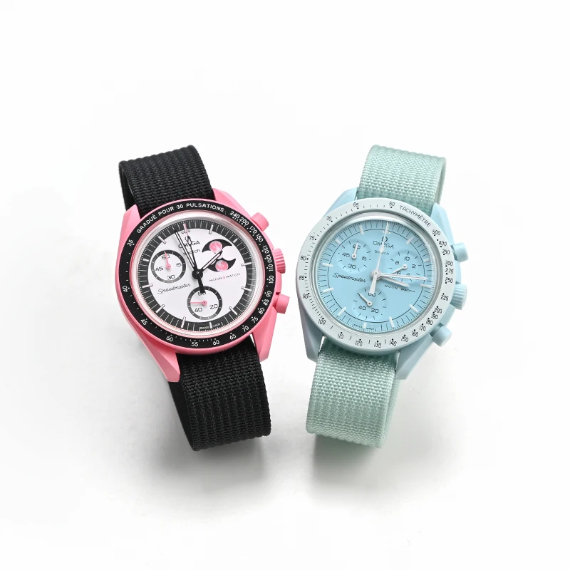 Premium Nylon Watch Strap with Waterproof Folding Buckle - 22mm Wristband Replacement