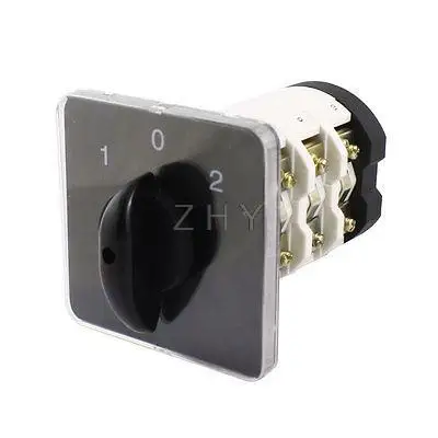 

660V 125A Rotary Selector 3 Position 12 Terminal Changeover Combination Switch