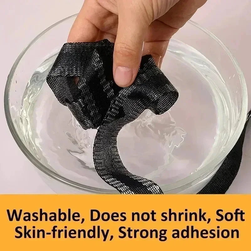 자기 접착 바지 헤밍 테이프 롤 빨 바지 청바지 용 가장자리 붙여 넣기 테이프 의류 길이 수리 DIY 재봉 용품 단축