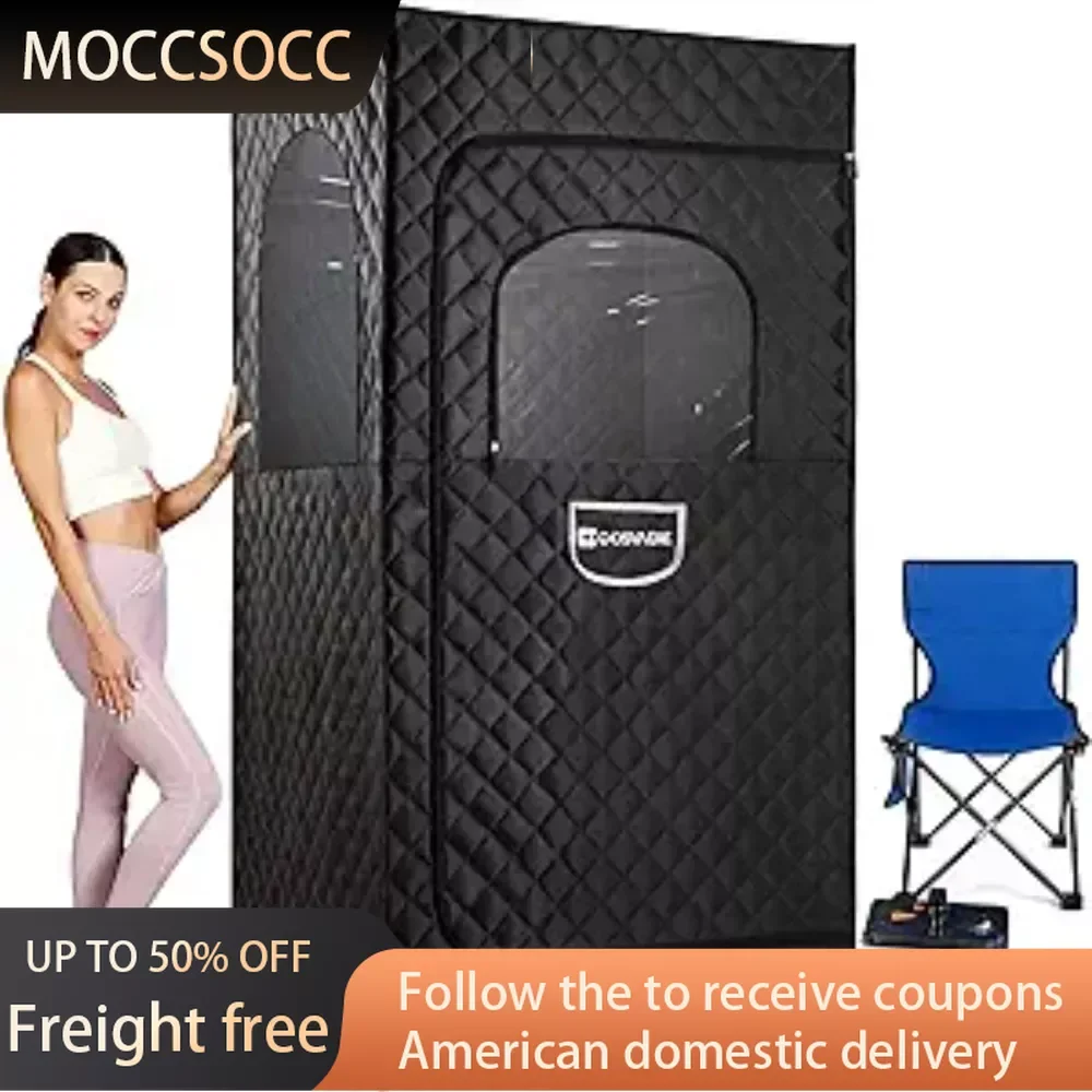 

Full Size Steam Sauna Kit,Personal Sauna Tent for Home Spa,4L&1500W Steam Generator(35.45L*35.45W*70.87''H) Freight free