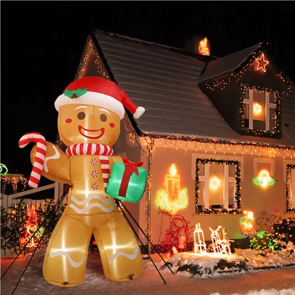 GARIG 10フィート クリスマス 空気注入式 ジンジャーブレッド 父 GARIG 10フィート クリスマス 空気注入式 ジンジャーブレッド 父
