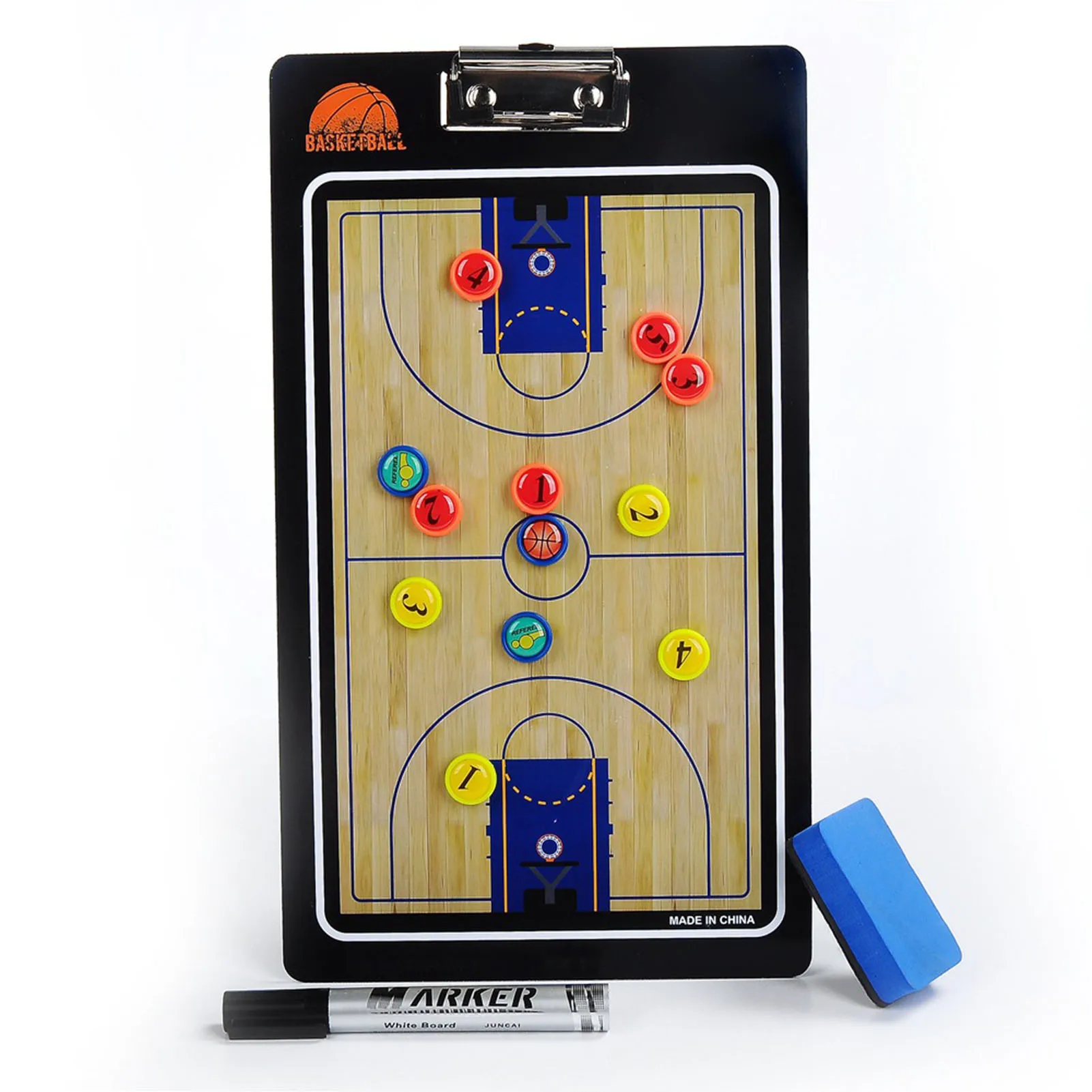 Basketball Coaches Magnetic Tactic Board Magnetic Dry Erase Basketball Coaching Board for Game Plans and Strategies