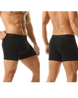 Lot de 6 boxers noirs pour hommes, sous-vêtements doux et respirants, caleçons de loisirs pour hommes, slips 2026 6